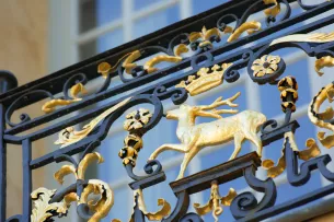 détail doré balcon Hôtel de Caumont