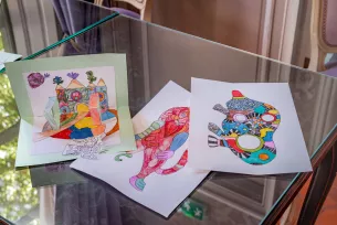 carte popup coloriage animaux