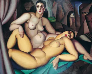 deux femmes nues peinture