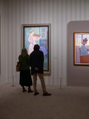 visiteurs exposition art moderne