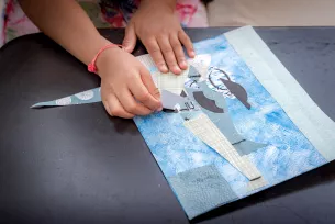 Collage atelier enfants