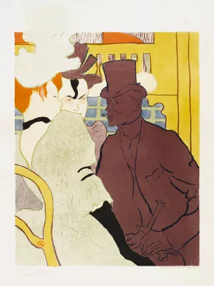 lithographie couleur l'anglais moulin rouge