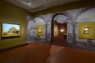 Vue in situ exposition Canaletto Caumont