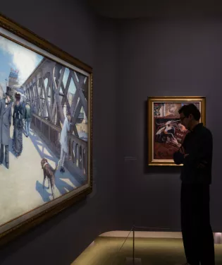 visiteur exposition art moderne