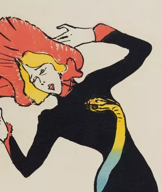 lithographie couleur Toulouse-Lautrec