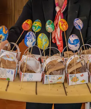 paniers chasse aux oeufs paques