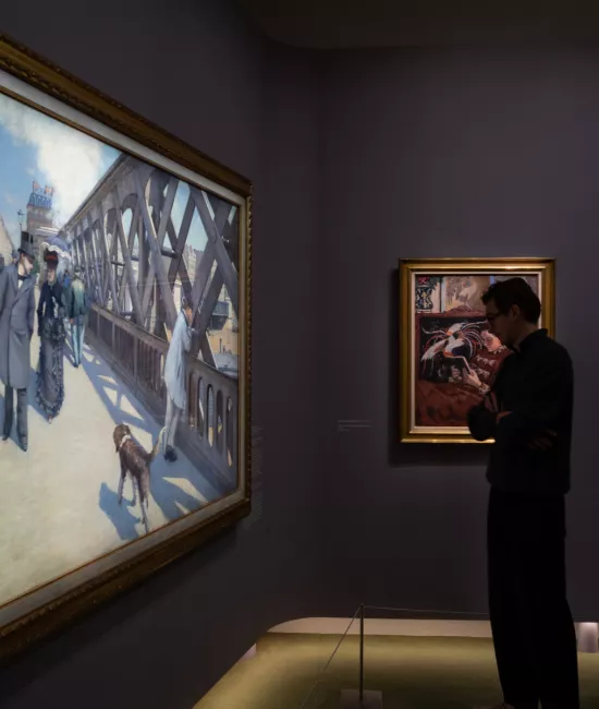 visiteur exposition art moderne