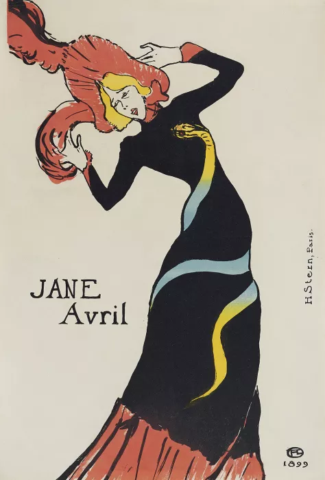 Jane Avril, affiche de Toulouse-Lautrec présentée dans l’exposition 2026