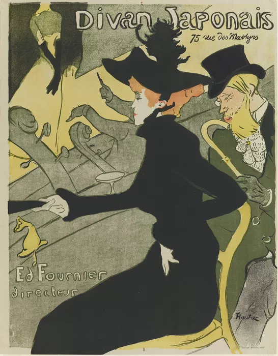 Le Divan Japonais de Toulouse-Lautrec, l’un des visuels iconiques associés à l’exposition