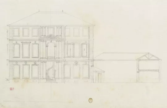 Architectural drawing Hôtel de Caumont