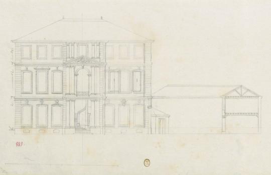 Architectural drawing Hôtel de Caumont