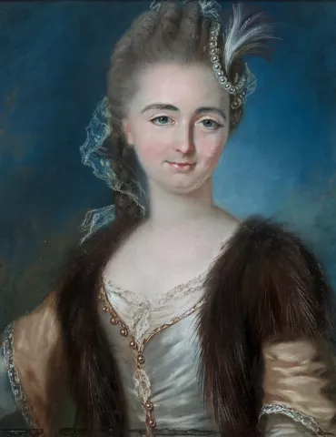 Portrait of Pauline de Caumont born Bruny de la Tour d’Aigues, wife of Aimable-Victor-François de Paule de Seytres, duke of Caumont - © Studio Sébert Photographes
